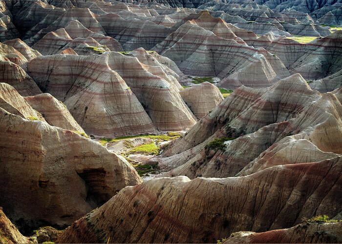 South Dakota Greeting Card featuring the photograph The Badlands Wall by Rick Berk