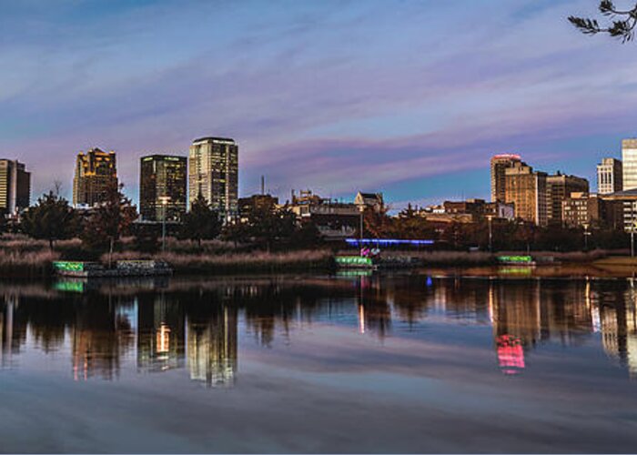 Birmingham Greeting Card featuring the photograph The City At Sunset by Phillip Burrow