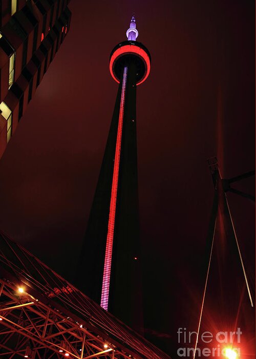 Cn Tower Greeting Card featuring the photograph The CN Tower by Frederic Bourrigaud