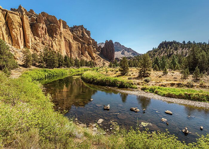 Travel Greeting Card featuring the photograph The Crooked River by Peter Tellone