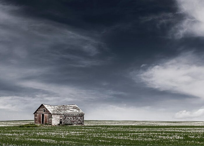 Canada Greeting Card featuring the photograph The Derelict Shack by Manpreet Sokhi