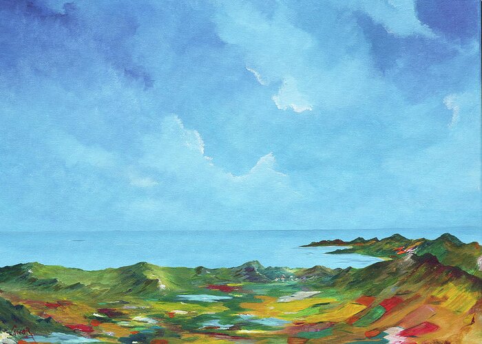 Palette Of Ireland Greeting Card featuring the painting The Dingle Peninsula by Conor Murphy