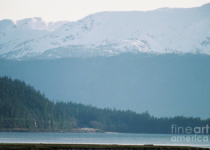 #alaska #juneau #ak #cruise #tours #vacation #peaceful #douglas #outerpoint #capitalcity Greeting Card featuring the photograph The Drive Around The Bend by Charles Vice