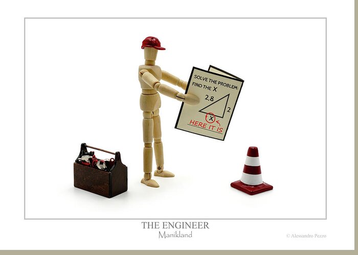 Alessandro Pezzo Greeting Card featuring the photograph The Engineer by Alessandro Pezzo