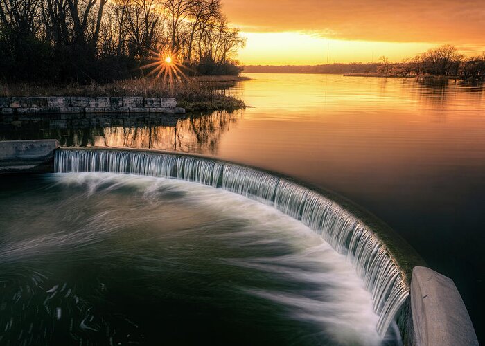 Madison Greeting Card featuring the photograph The Evening Flow by Nate Brack