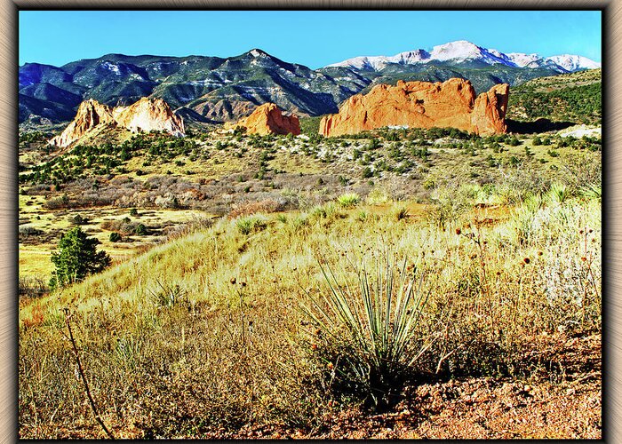 Garden Of The Gods Greeting Card featuring the photograph The Garden of the Gods by Richard Risely