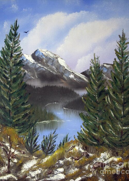 The High Country Greeting Card featuring the painting The High Country by Jimmie Bartlett