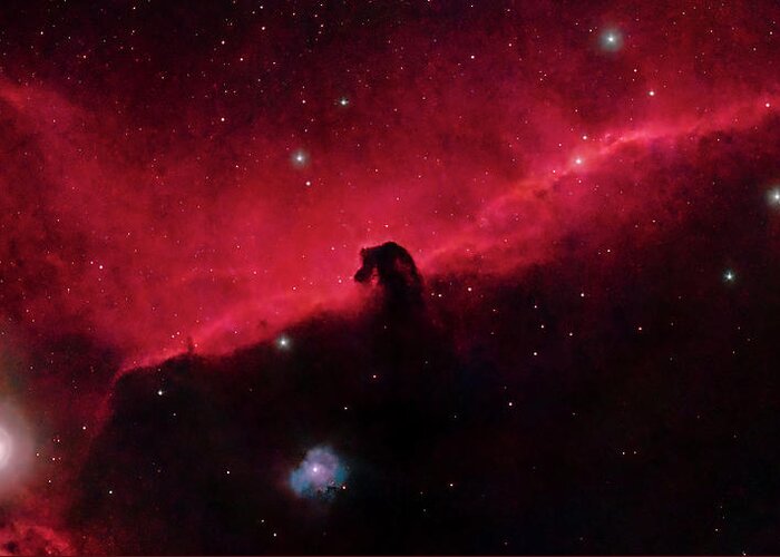 Space Greeting Card featuring the photograph The Horsehead Nebula - 11/07/2023 by Rich Kovach