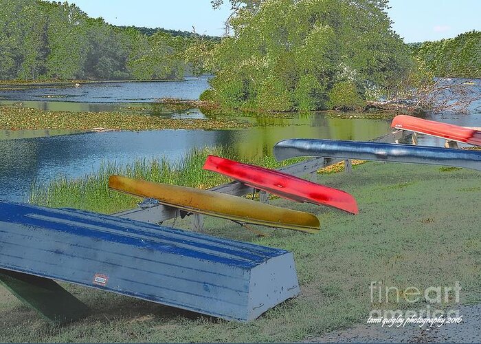 Lakes Greeting Card featuring the photograph The Hues Of Hopewell by Tami Quigley