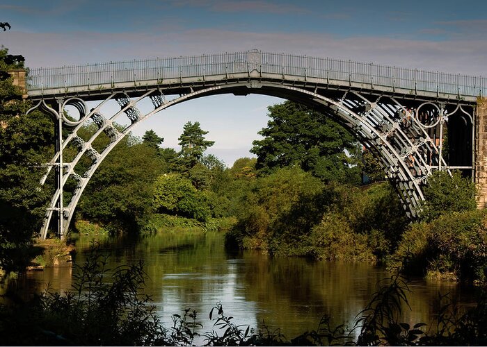 Abraham Darby Greeting Card featuring the photograph The Iron Bridge by Average Images