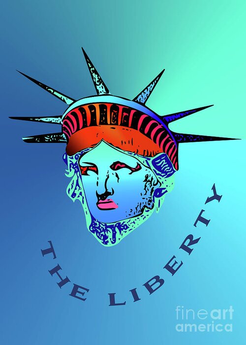 Newyorkcity Greeting Card featuring the photograph The Liberty by Franchi Torres