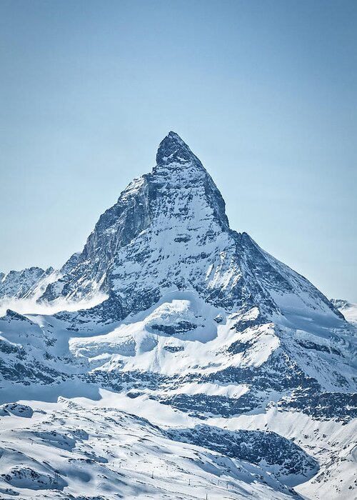 Alpine Greeting Card featuring the photograph The Matterhorn by Rick Deacon