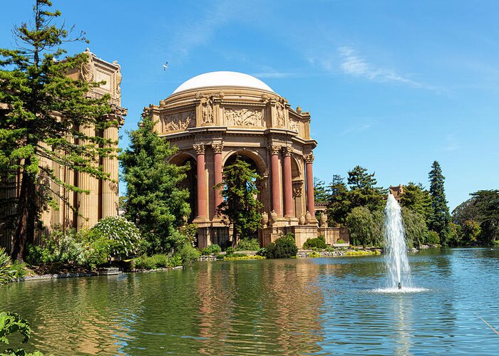 Palace Of Fine Arts Greeting Card featuring the photograph The Palace of Fine Arts by Bonnie Follett