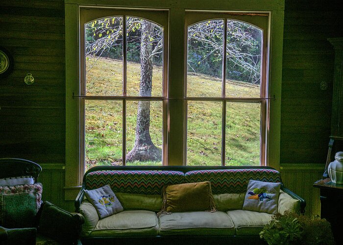 Parlor Greeting Card featuring the photograph The Parlor Window by WAZgriffin Digital
