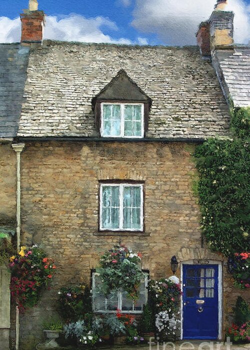 Stow-in-the-wold Greeting Card featuring the photograph The Pound Too by Brian Watt