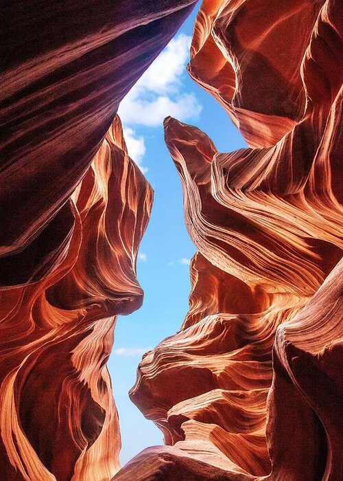 Antelope Canyon Greeting Card featuring the photograph The Sea Unicorn by Bradley Morris