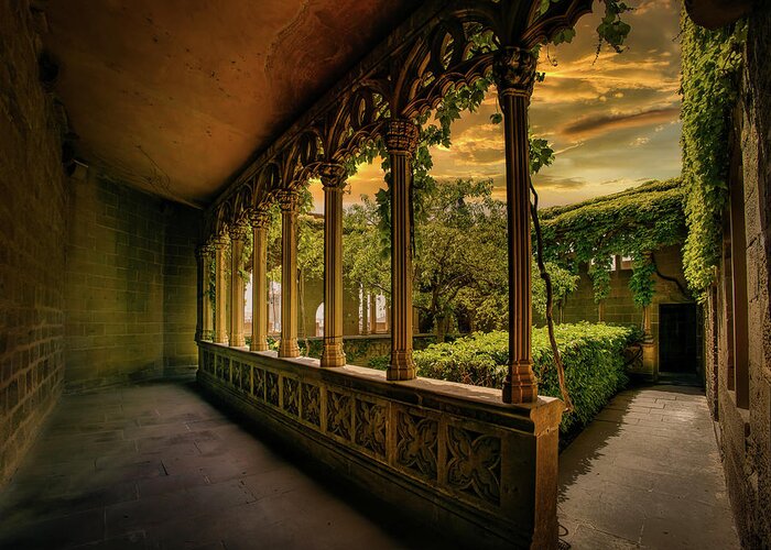 Loggia Greeting Card featuring the photograph The Secret Garden by Micah Offman