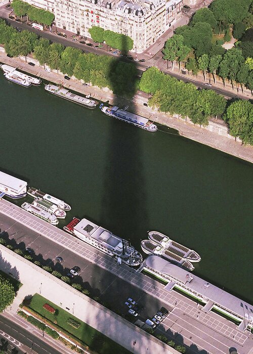 France Greeting Card featuring the photograph The Shadow of the Tower by Jim Feldman