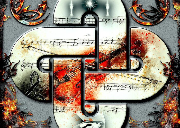 Stradivarius Greeting Card featuring the digital art The Stradivarius by Michael Damiani