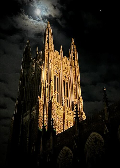 Dukechapel Greeting Card featuring the digital art The Tower by Gina Harrison