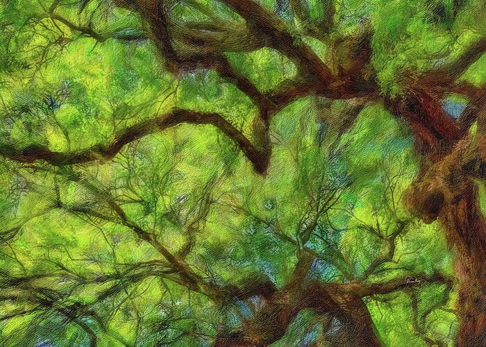 Tree Of Life Greeting Card featuring the digital art The Tree of Life by Russ Harris
