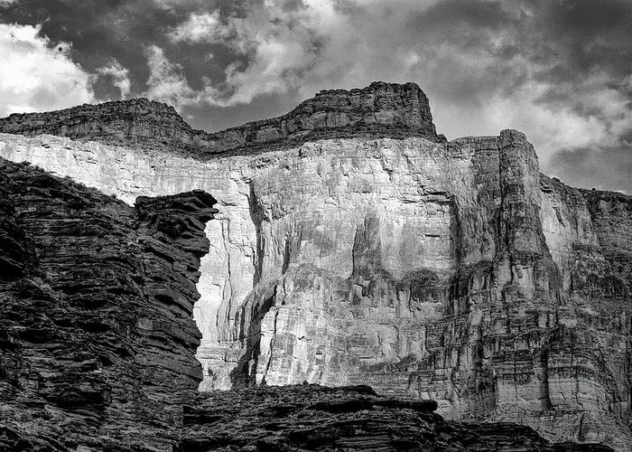 Grand Canyon Greeting Card featuring the photograph The View From Below I by Larey McDaniel