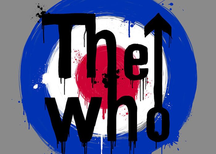 Thewho Greeting Card featuring the digital art The Who png by Andrea Gatti
