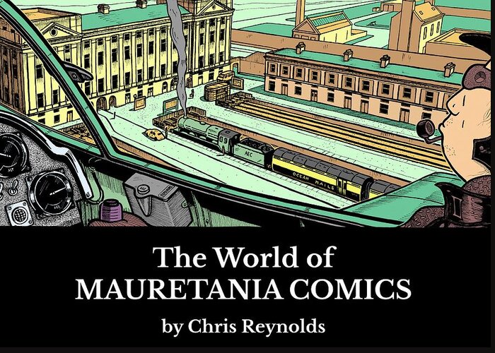 Station Greeting Card featuring the digital art The World of Mauretania Comics by Chris Reynolds by Chris Reynolds