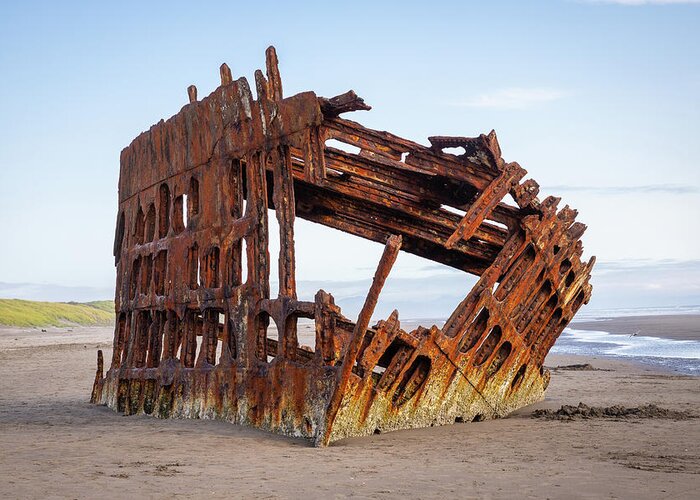 2019 Greeting Card featuring the photograph The Wreck of the Peter Iredale by Gerri Bigler