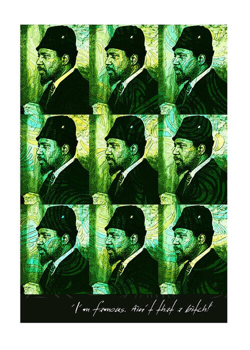 Thelonious Monk Greeting Card featuring the digital art Thelonius Monk - Music Heroes Series by Movie Poster Boy