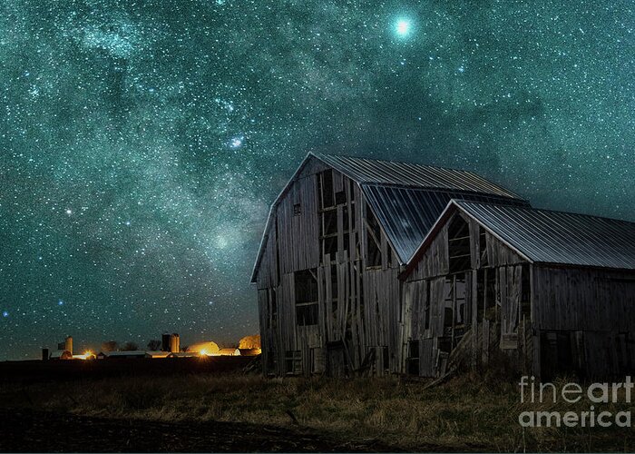 Barn Greeting Card featuring the photograph Time takes everything 1 by Eric Curtin