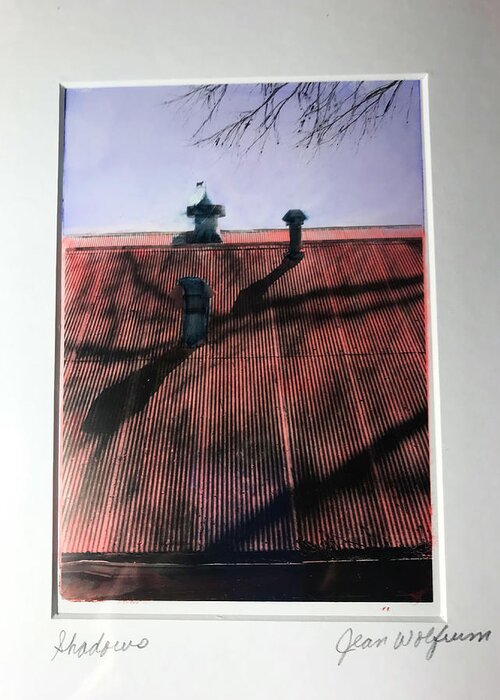 Tin Roof Greeting Card featuring the photograph Tin roof by Jean Wolfrum