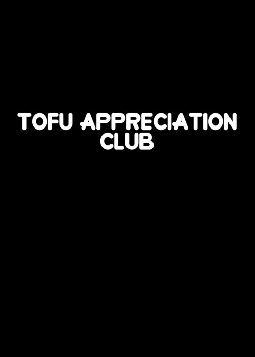 Cool Greeting Card featuring the digital art Tofu Appreciation Club by Flippin Sweet Gear