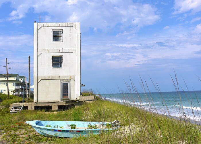 Beach Greeting Card featuring the photograph Topsail Tower by Mike McGlothlen