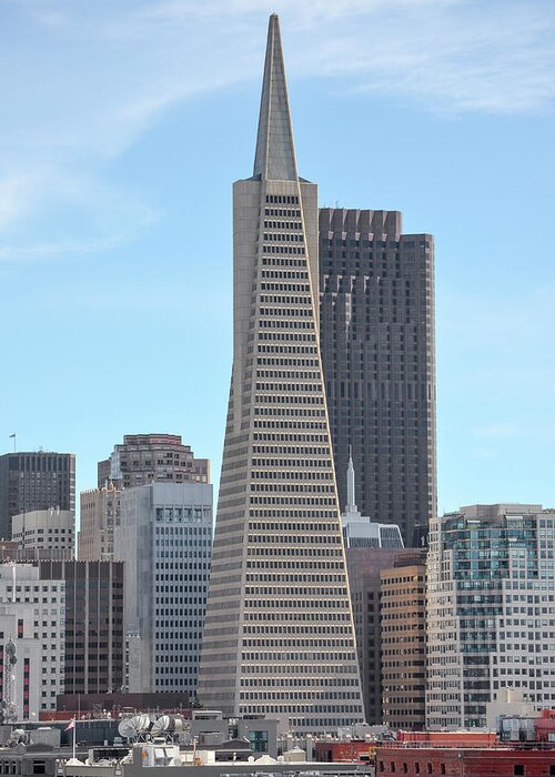 Transamerica Greeting Card featuring the photograph Transamerica Pyramid San Francisco by Shawn O'Brien
