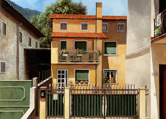 38 Greeting Card featuring the painting Trentotto by Guido Borelli