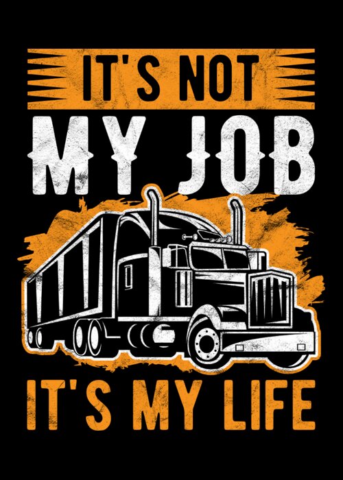 Summer Men's T-shirt Trucker Truck Driver Birthday Present 3D