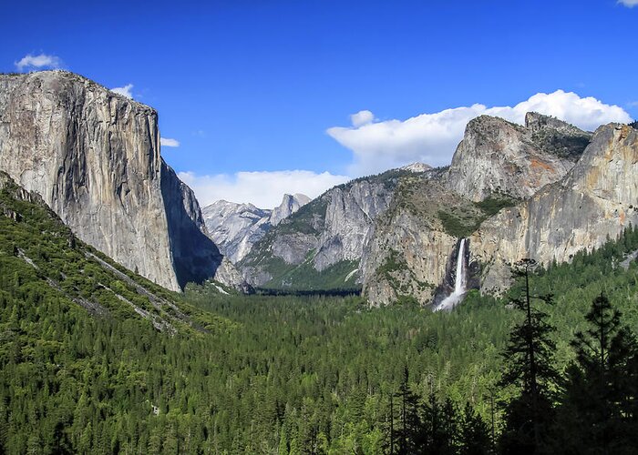 California Greeting Card featuring the photograph Tunnel View of Yosemite 1 by Dawn Richards