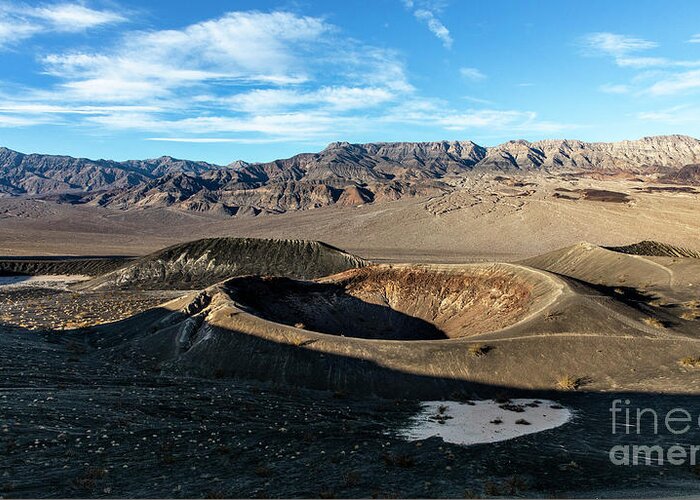 Death Valley Greeting Card featuring the photograph Ubehebe Crater by Erin Marie Davis
