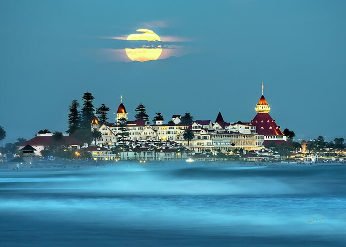 Coronado Ca Greeting Card featuring the photograph Under the Blue Moon by Dan McGeorge