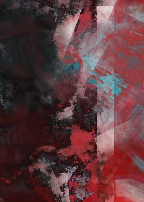 Abstract Greeting Card featuring the digital art UnFallen No. 5 by Edward Lee