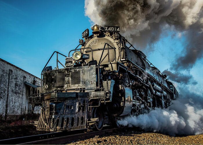 Train Greeting Card featuring the photograph Union Pacific 4014 Big Boy in Color by David Morefield