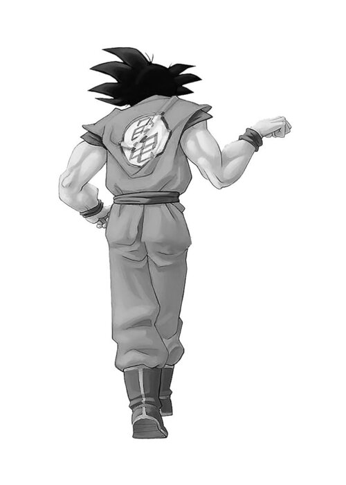 Goku Black Vegeta Drawing Line art, dragon ball black and white