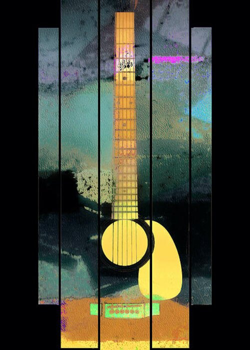 Guitars Greeting Card featuring the photograph Vertical Strings by Rene Crystal