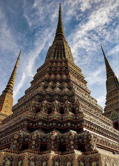 Wat Greeting Card featuring the photograph Like A Prayer - Wat Pho. Bangkok, Thailand by Earth And Spirit