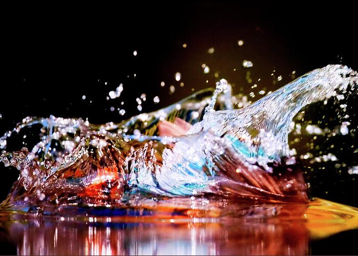 Water Greeting Card featuring the photograph Water Splash 2 by Patricia Piotrak