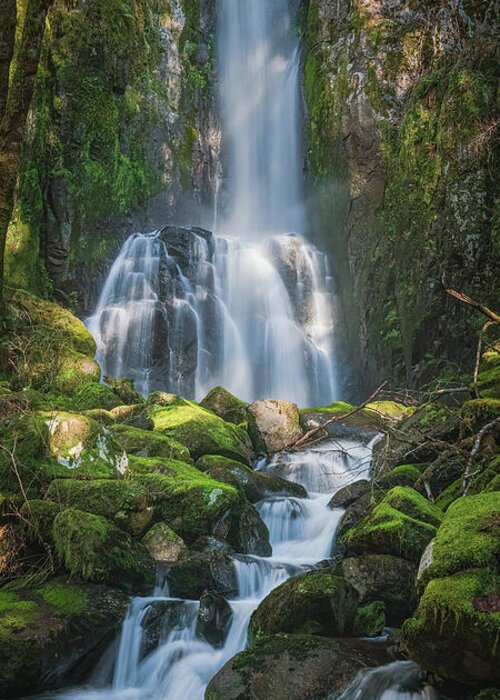 Coast Greeting Card featuring the photograph Waterfall C 1x2 by Ryan Weddle