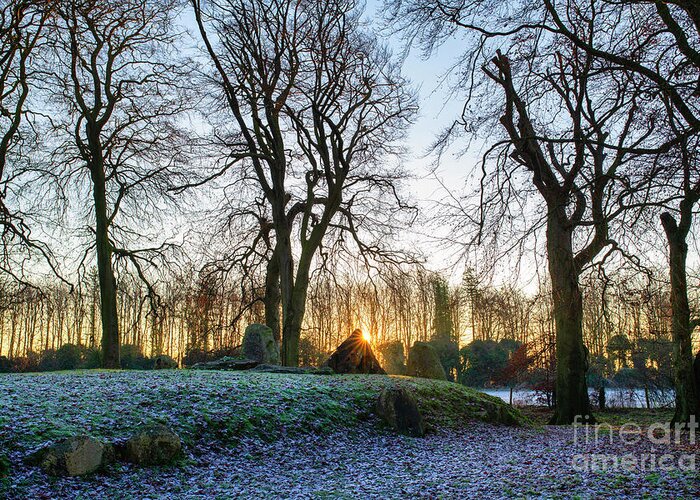 Wayland's Smithy Greeting Card featuring the photograph Waylands Smithy Winter Sunrise by Tim Gainey