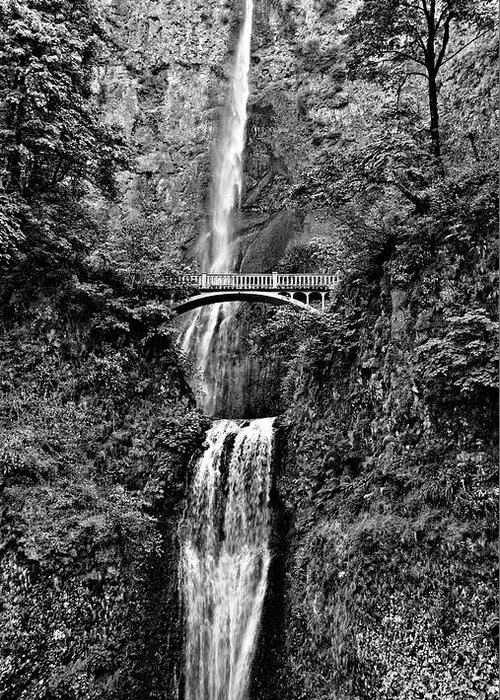 Postponed Destiny Greeting Card featuring the photograph Postponed Destiny -- Multnomah Falls at The Columbia River Gorge, Oregon by Darin Volpe