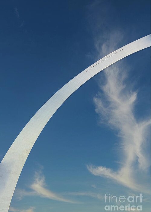 The Arch. Arch Greeting Card featuring the photograph Westward by Andrea Smith